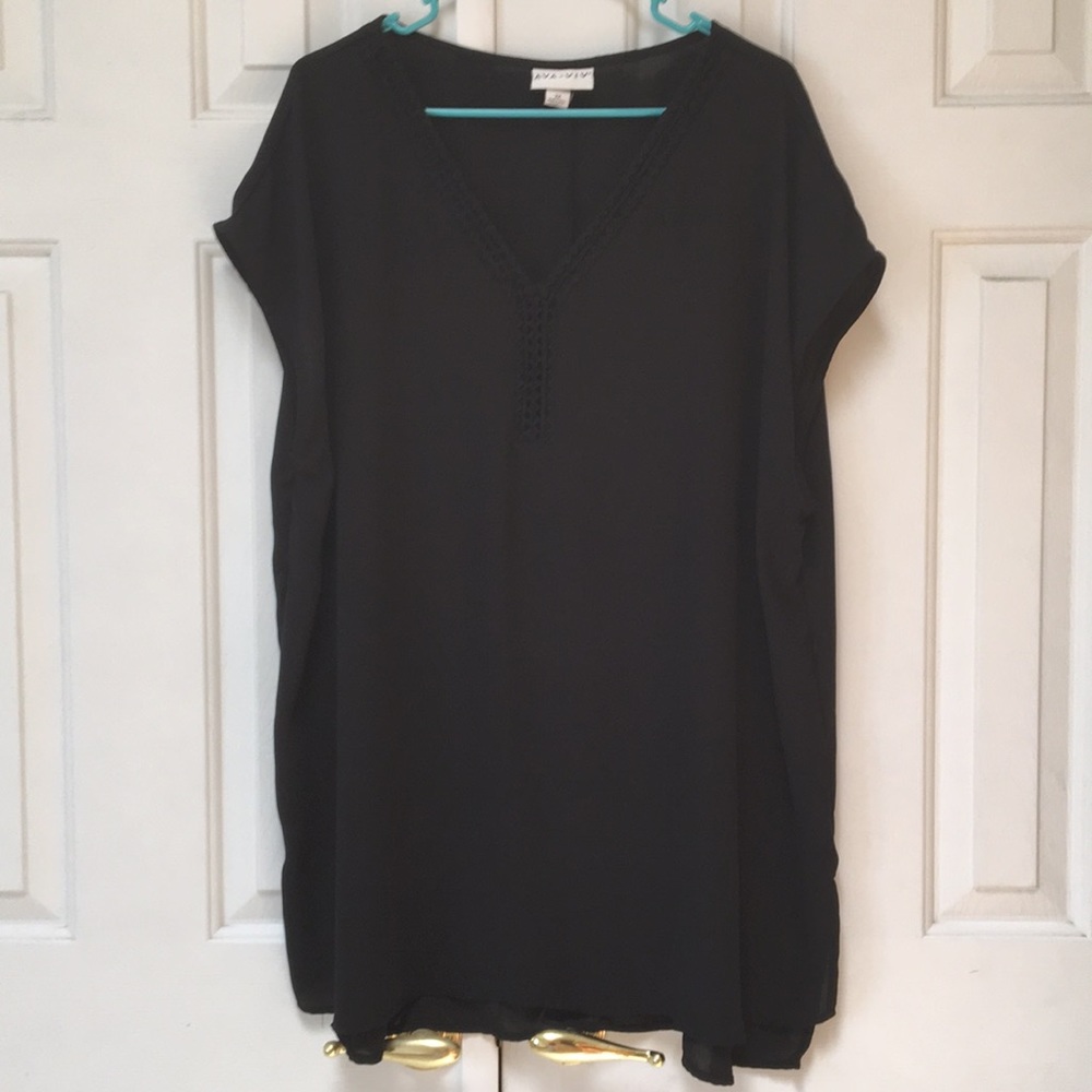 Sheer Black Blouse